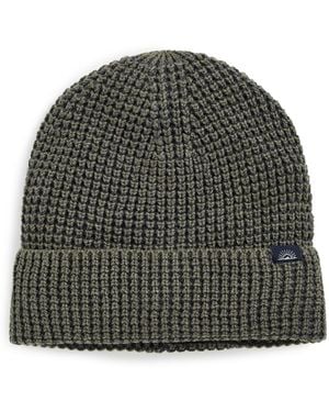 Faherty Plaited Waffle Beanie - Black