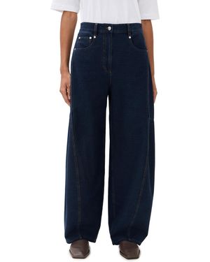 Tibi Barre Denim Knit Sid Jeans - Blue