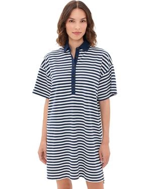 Faherty Cotton Knit Dress - Blue