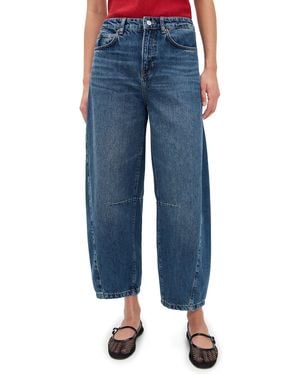 Reformation Tyler Barrel Jeans - Blue