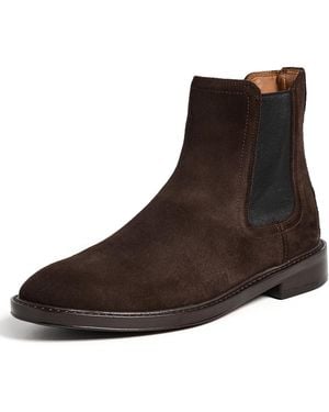 Allen Edmonds Boone Suede Chelsea Boots - White
