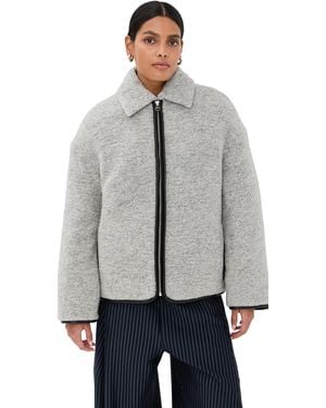 JW Anderson Contrast Trim Casual Jacket - Gray
