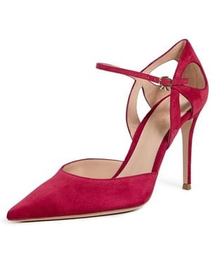 Gianvito Rossi Camoscio Heels - Red