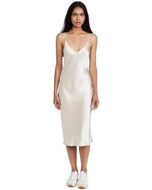 L'Agence Jodie V Neck Slip Dress - Multicolor