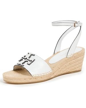Tory Burch 50Mm Ines Wedge Espadrilles - White