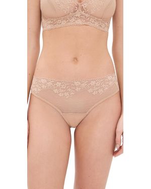 Commando Double Take Lace Thong - Natural
