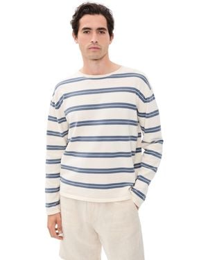 NN07 Sailor Striped Cotton Sweater - White
