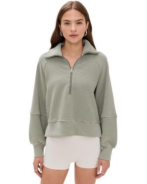 Varley Milano Half Zip Sweatshirt - Green