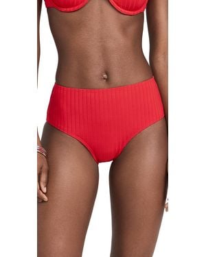 Solid & Striped Lilo Bikini Bottoms - Red
