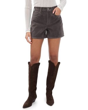 Free People Tippi Faux Suede Shorts - Black