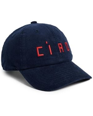 Clare V. Corduroy Baseball Cap - Blue