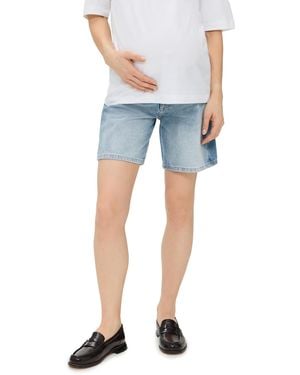 DL1961 Taylor Shorts: Ultra High Rise 7 - Blue