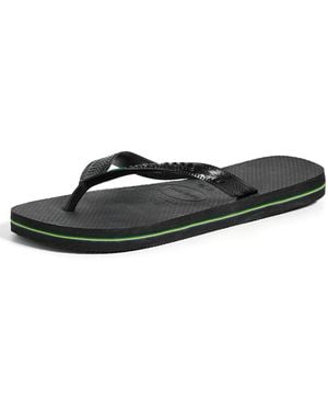 Havaianas Brazil Flip Flops - Black
