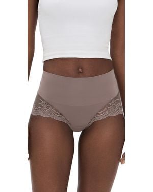 Spanx Lace Hi-Hipster - Brown