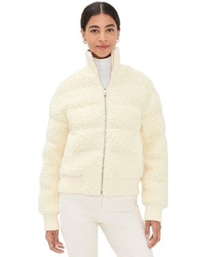 Perfect Moment Apres Padded Bomber Jacket - Natural