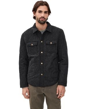 Billy Reid Onion Quilted Theo Shirt Jacket - Black
