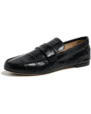 Jamie Haller Croc Penny Loafers - Black
