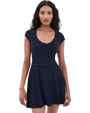 LoveShackFancy Taegan Dress - Blue