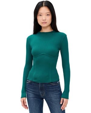 Le Bos Adele Knit Top - Green