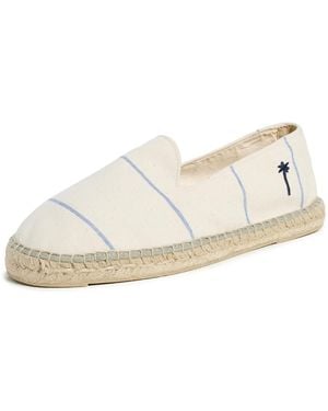 Manebí Canvas Stripe Classic Espadrilles - White