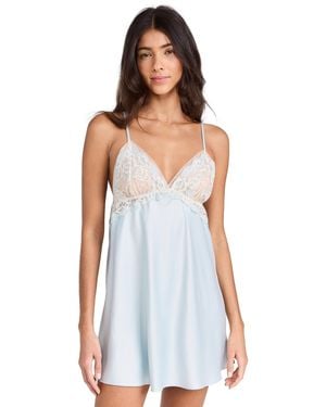 Flora Nikrooz Rosa Charmeuse Chemise - White