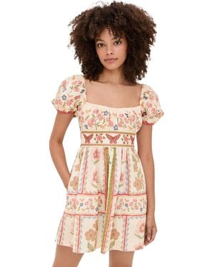 Agua Bendita Fiore Rosal Handmade Mini Dress - Multicolor