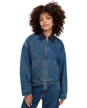 SLVRLAKE Denim Camden Jacket With Seams - Blue