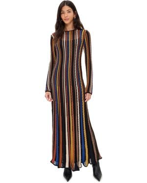Ulla Johnson Albie Knit Long Sleeve Knit Dress - Multicolour