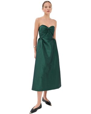 Kika Vargas Rose Dress - Green