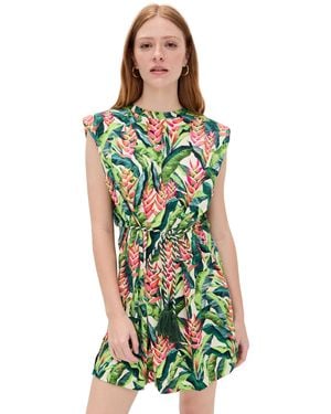 FARM Rio T-Shirt Jersey Mini Dress - Green