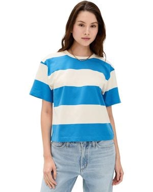 Le Bos Rory Striped Tee - Blue