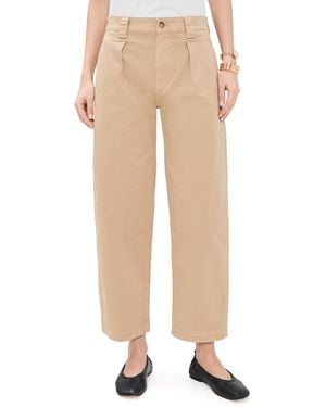 Madewell The Barrel Leg Chino Pants - Natural