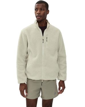 Beyond Yoga Boucle Fleece Zip Jacket - Natural