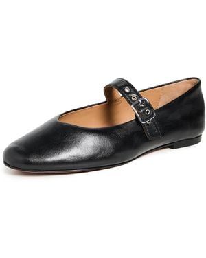 Madewell Hera Grommet Mary Jane Flats - Black