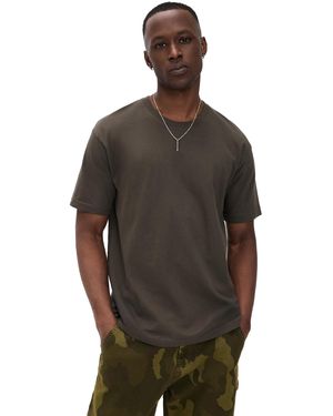 Aaron Levine Crew T-Shirt - Brown