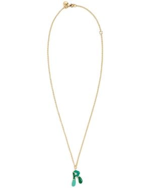 Mayamar Enamel Initial Necklaces - White