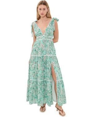 Poupette Long Perla Dress - Green