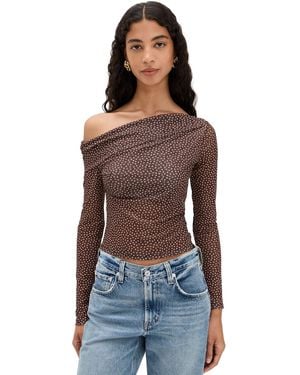 Reformation Harvey Knit Top in Natural | Lyst