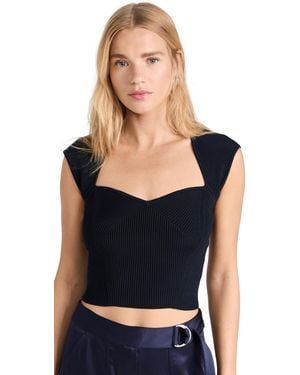 Jonathan Simkhai Abia Cropped Tee - Black
