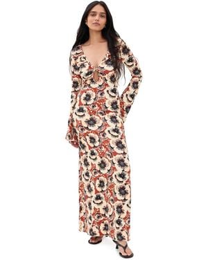 Eywasouls Malibu Diana Bell Maxi Dress - Multicolor
