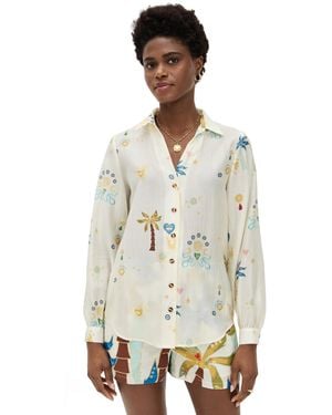 Never Fully Dressed Charm Miley Shirt - White