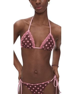 LSPACE Samba Bikini Top - Red