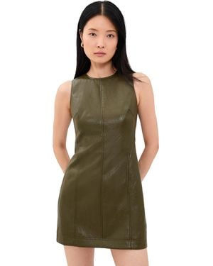 Hunter Bell Madix Faux Leather Mini Dress - Green