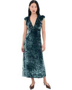 Ulla Johnson Astra Velvet Dress - Green