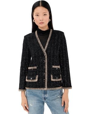 Veronica Beard Ceriani Knit Jacket - Black