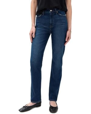 DAZE Smarty Pants High Rise Slim Straight Jeans - Blue
