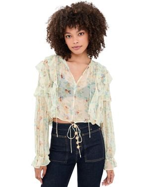 Ulla Johnson Delfina Long Sleeve Silk Blouse - Black