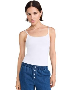 DONNI. The Rib Spaghetti Tank - White