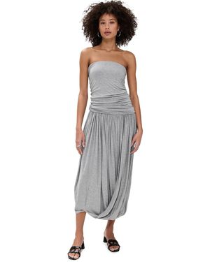 Pixie Market Bubble Hem Strapless Dress - Black