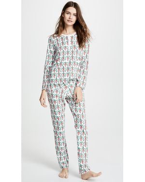 Roberta Roller Rabbit Monkey Mas Pajamas - Green